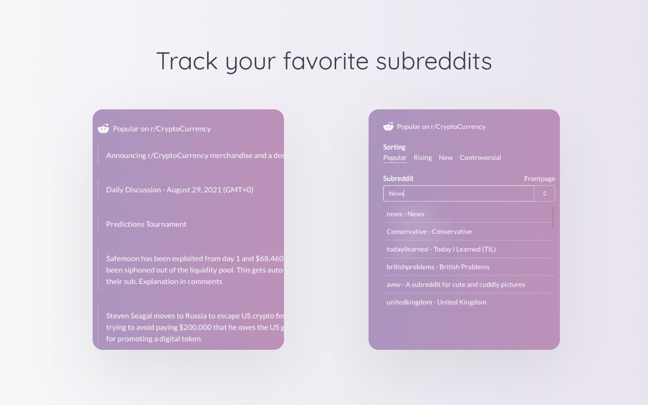 Asa - Minimal New Tab Page with Reddit feeds截图4