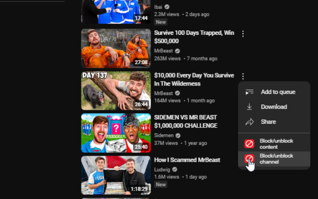 YTBlock - Block any content from YouTube™截图1
