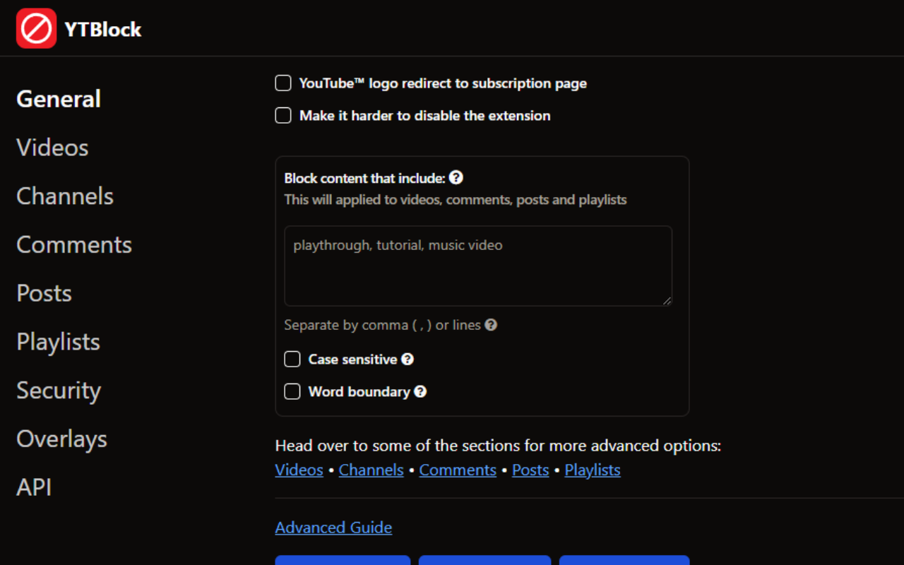YTBlock - Block any content from YouTube™截图3