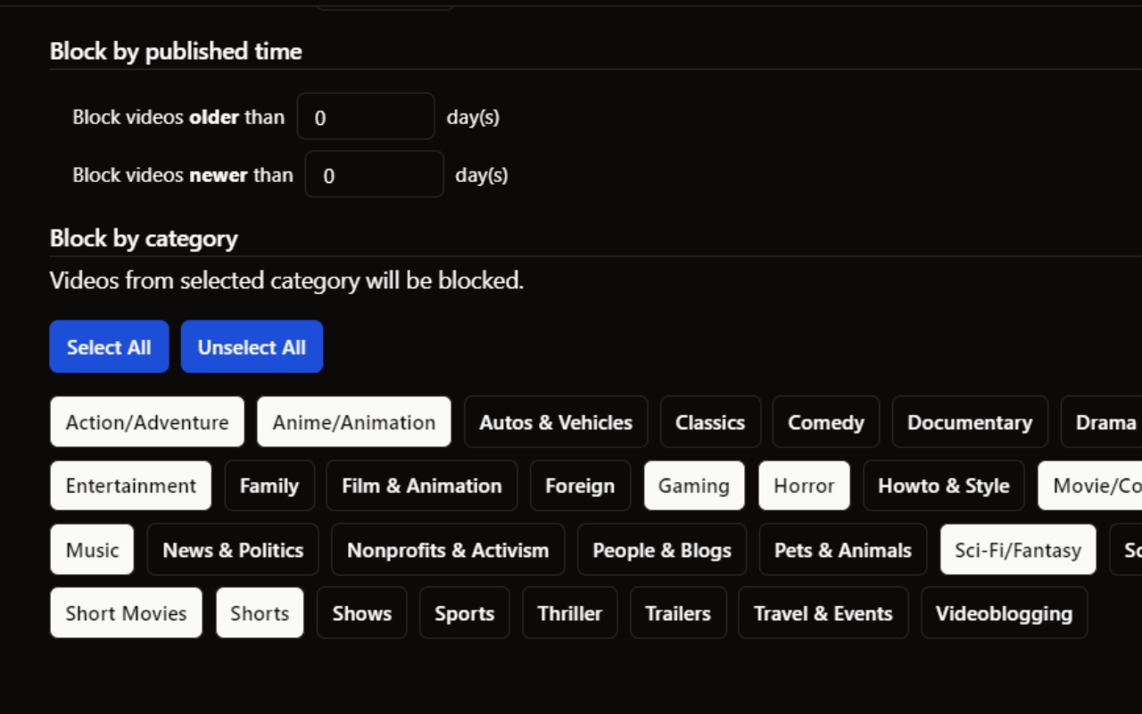 YTBlock - Block any content from YouTube™截图4