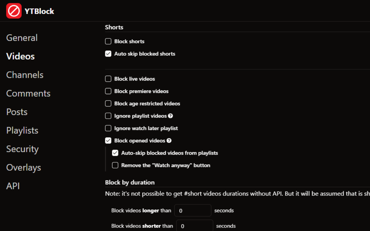 YTBlock - Block any content from YouTube™截图5