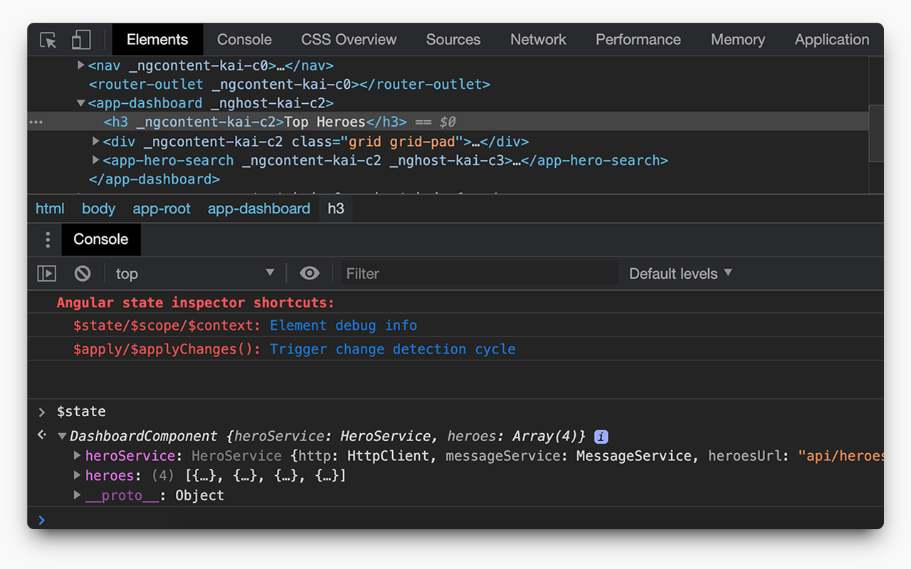Angular state inspector截图1