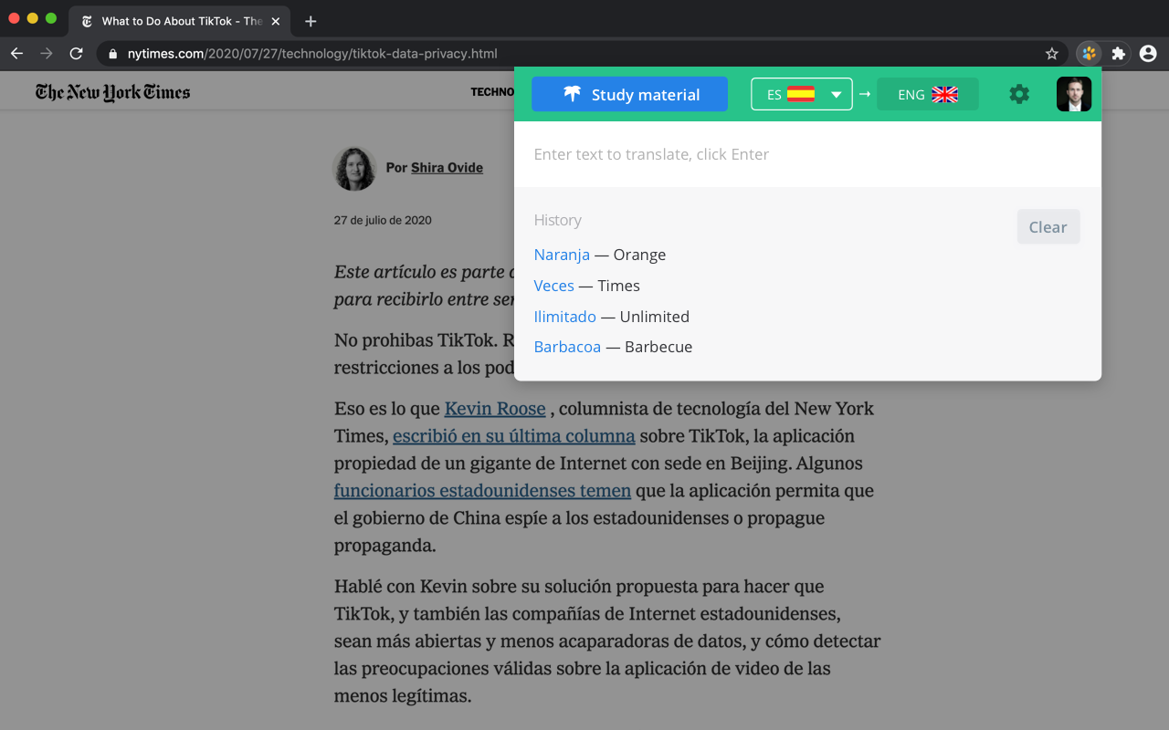 Lingualeo Language Translator截图1