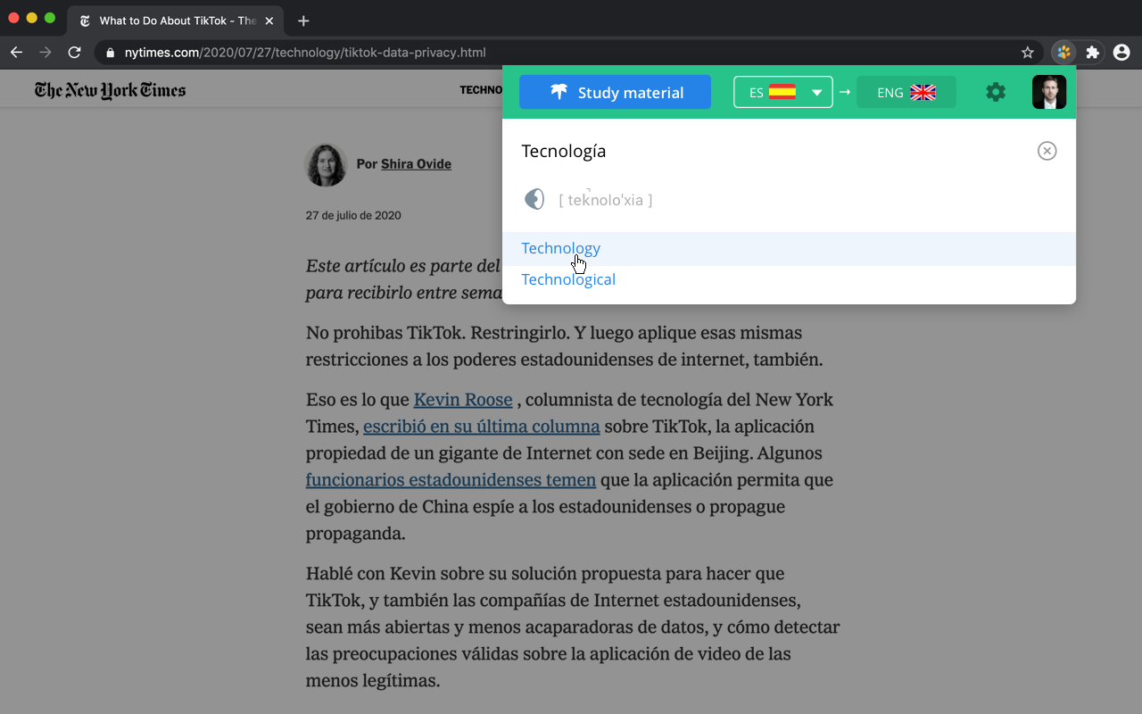 Lingualeo Language Translator截图2