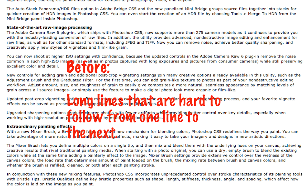 Text into Multiple Columns截图2