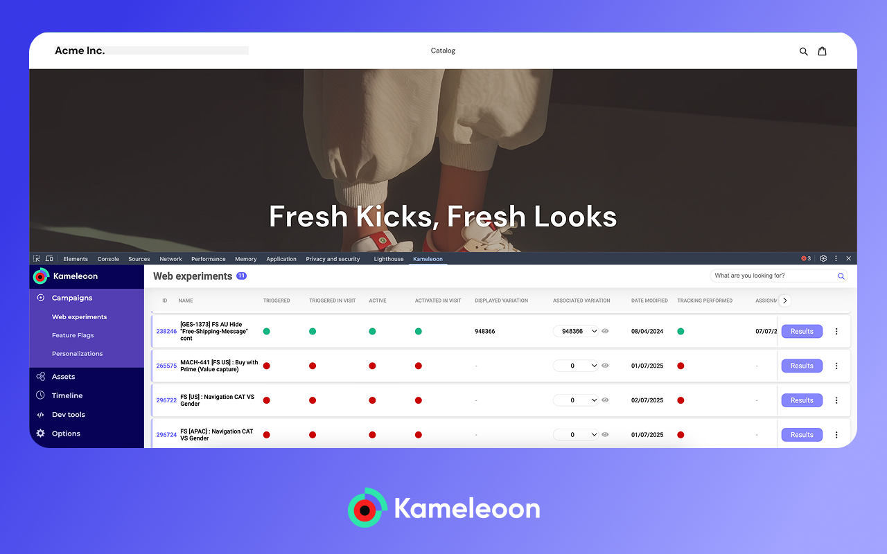 Kameleoon Debug Assistant截图2