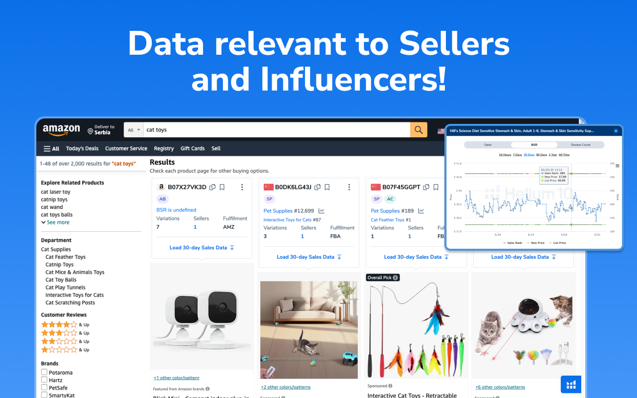 Helium 10 for Amazon Sellers, Influencers, and Walmart Sellers截图1