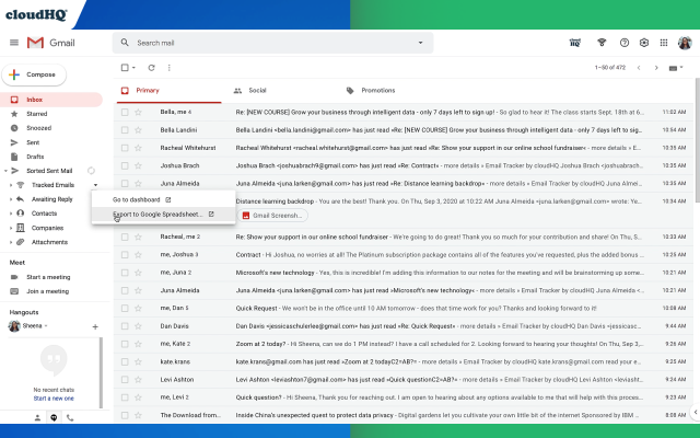 Free Email Tracker by cloudHQ截图4