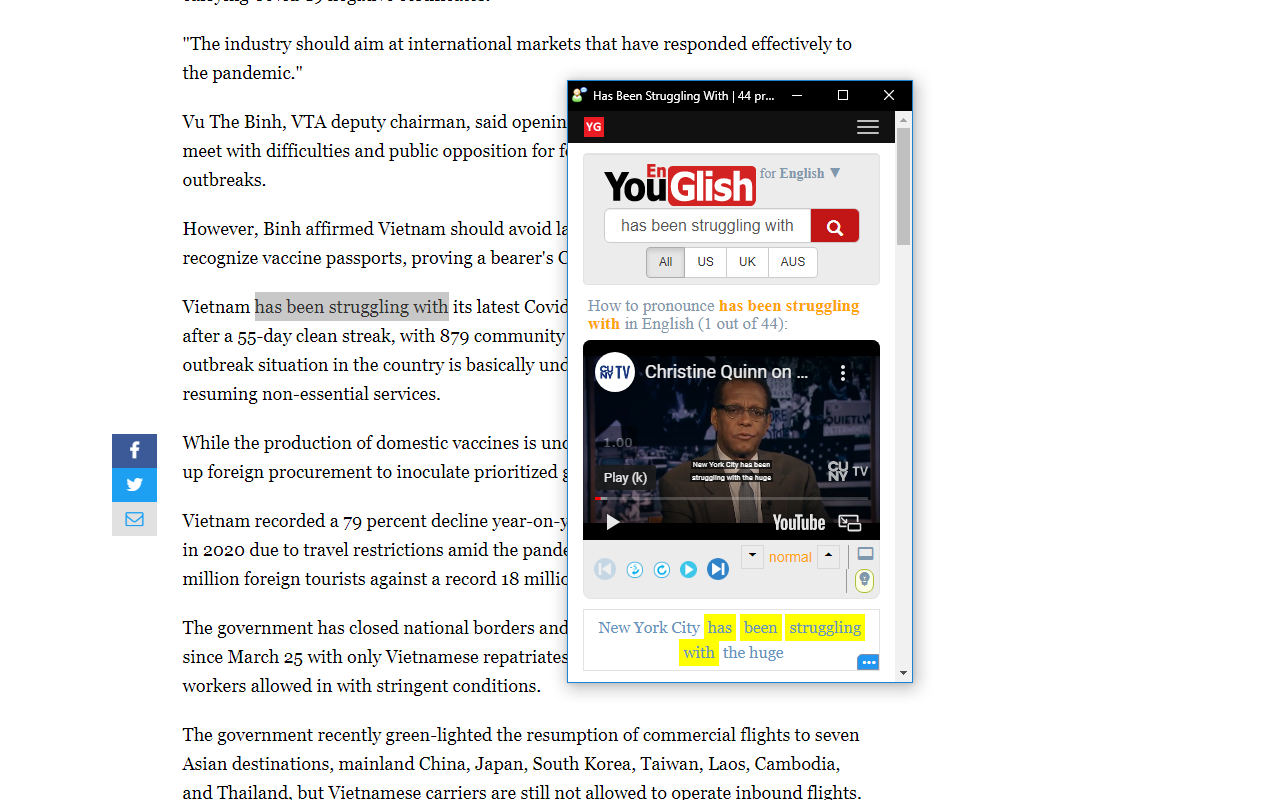 YouGlish Lookup截图1