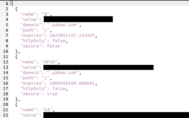 Export cookie JSON file for Puppeteer截图1