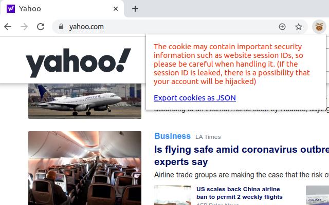Export cookie JSON file for Puppeteer截图3