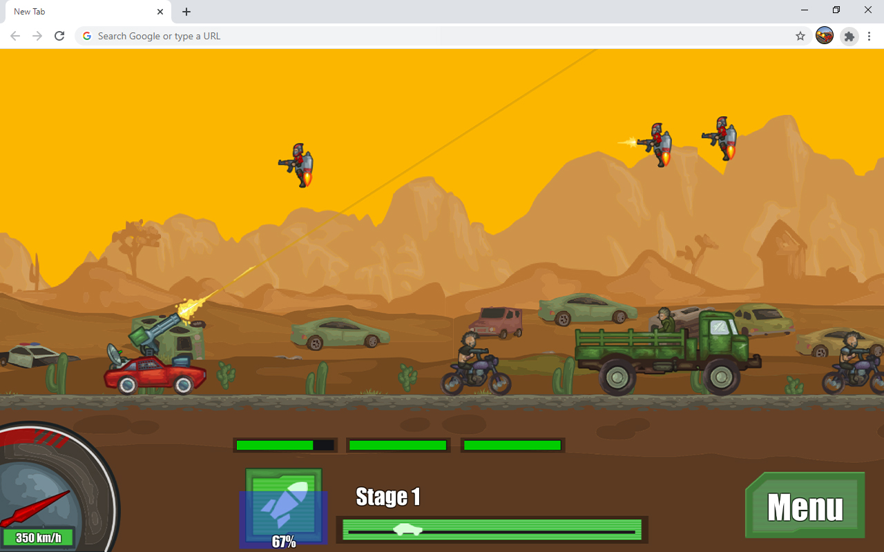 Battle On Road Car Game截图1