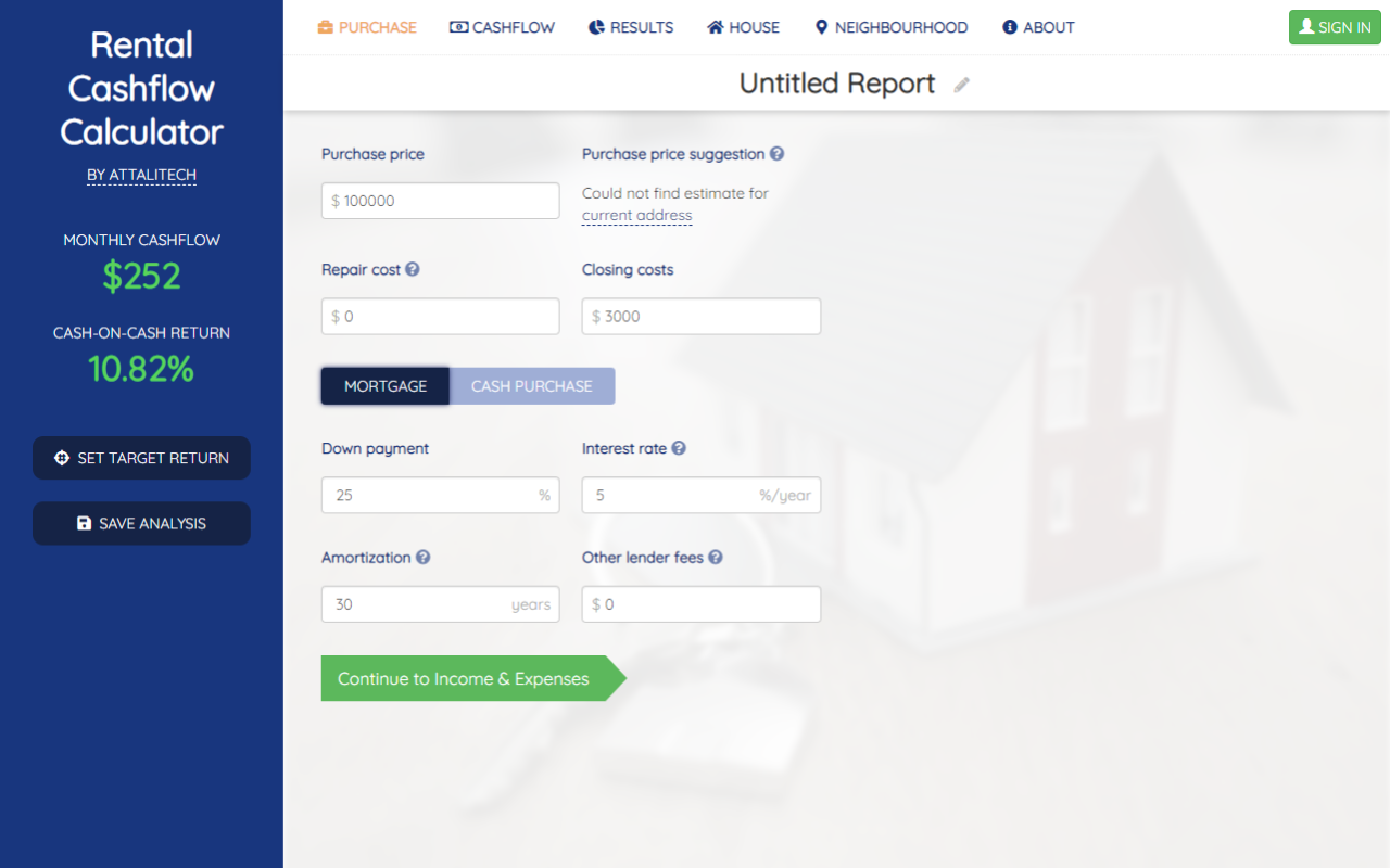 Cashflow Calculator for Zillow/Trulia/Redfin截图5