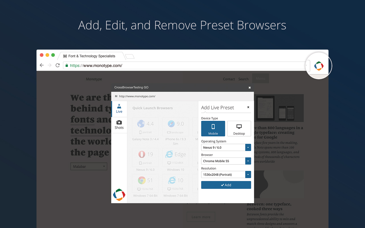 CrossBrowserTesting GO截图1