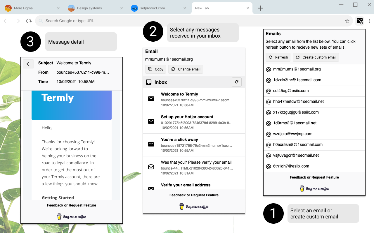 TempEmailify - An temporary extension mailbox截图1