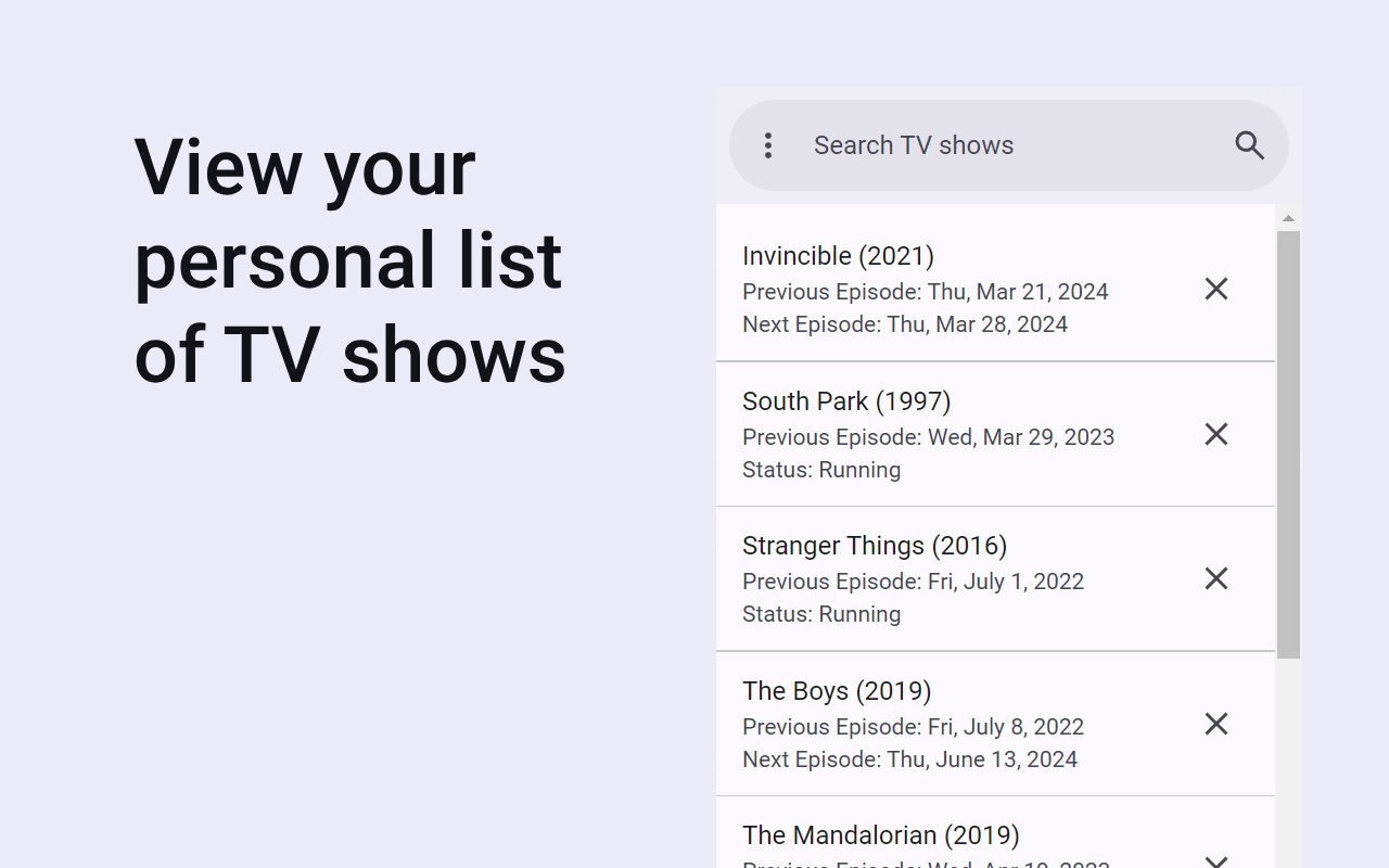 TV Show Tracker截图3