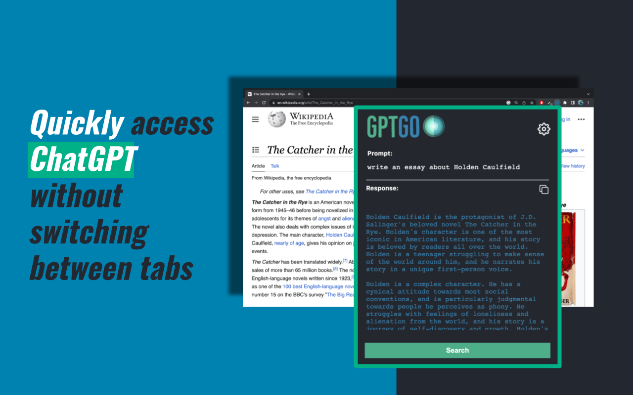 GptGO - ChatGPT from any tab截图2