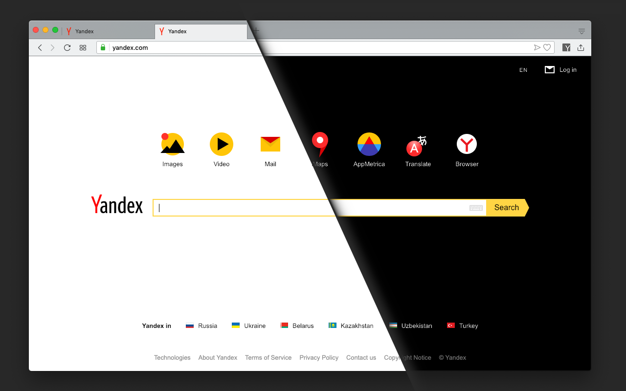Dark Theme for Yandex™截图1