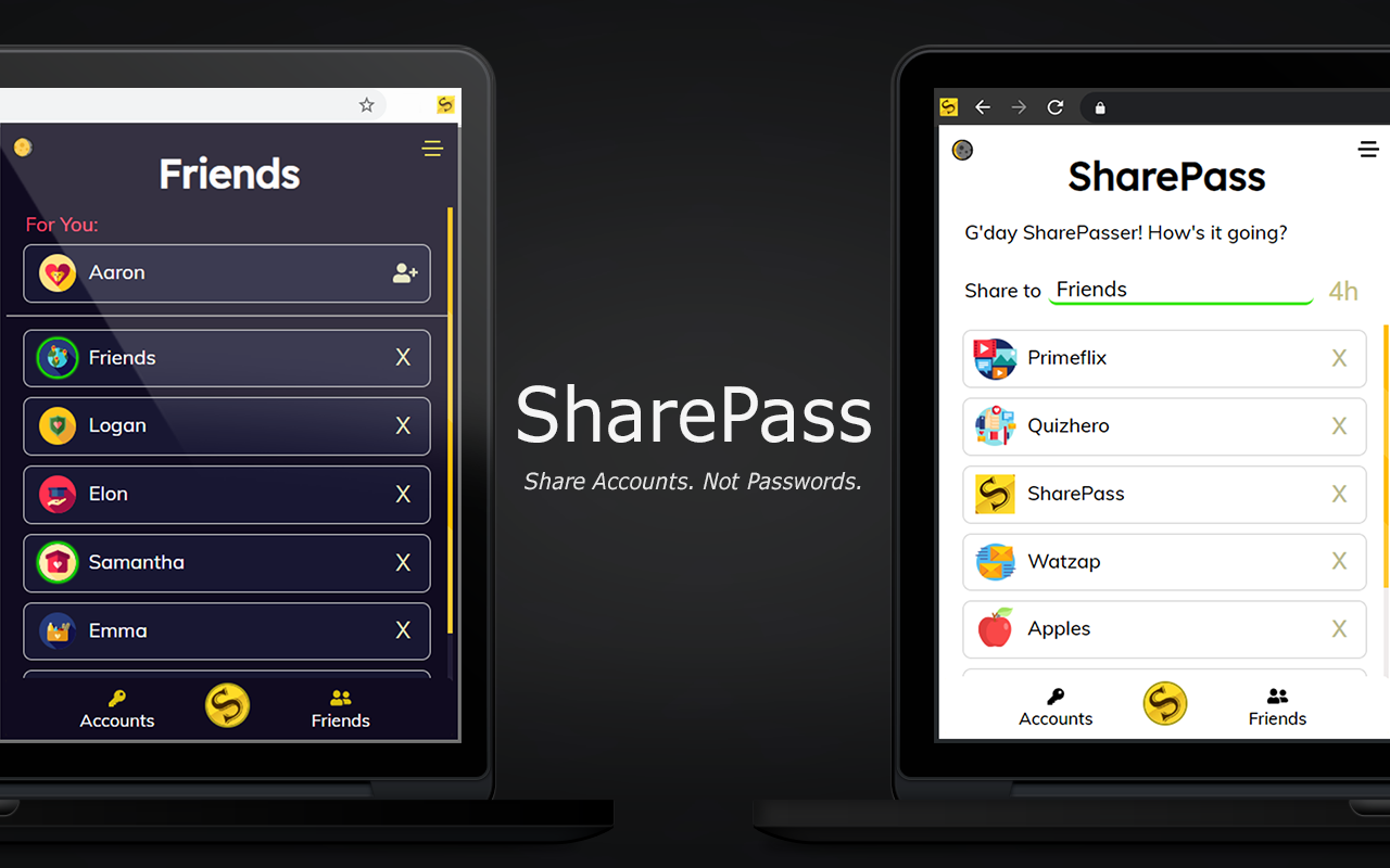 SharePass - Share Accounts. Not Passwords.截图3