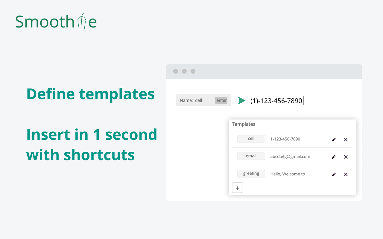 Smoothie: Type Faster on Any Website截图1