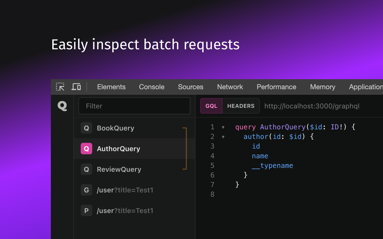 Querio - GraphQL and HTTP requests inspector截图1