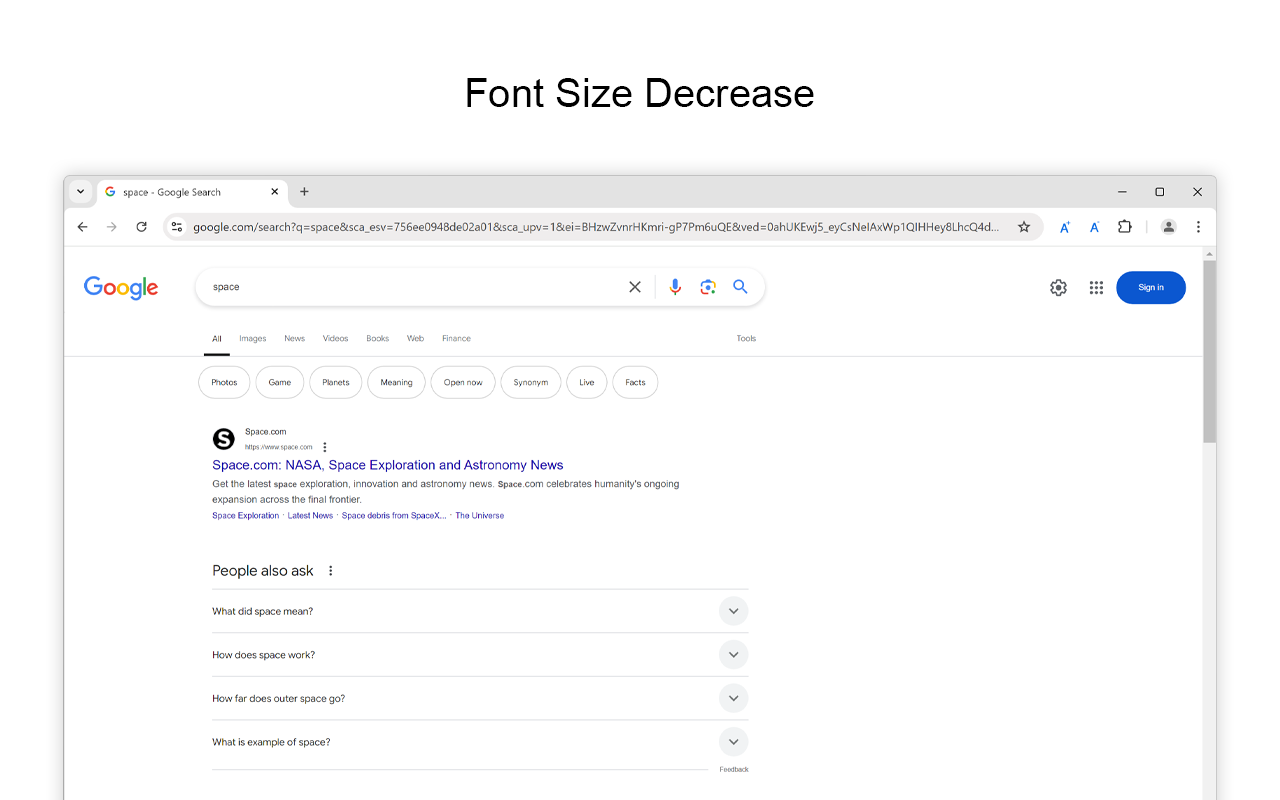 Font Size Increase for Google Chrome截图1