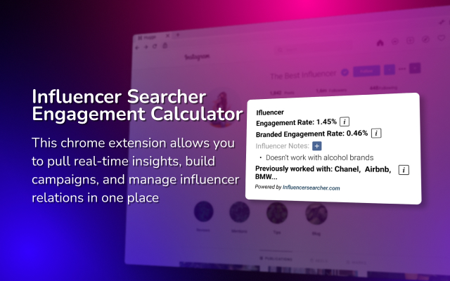 Influencer Searcher Engagement Calculator截图2
