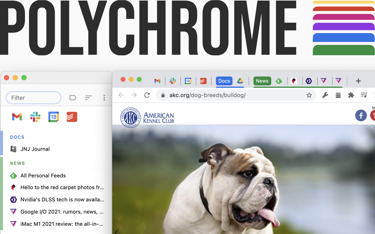 Polychrome: Vertical Tab Groups & Search截图1