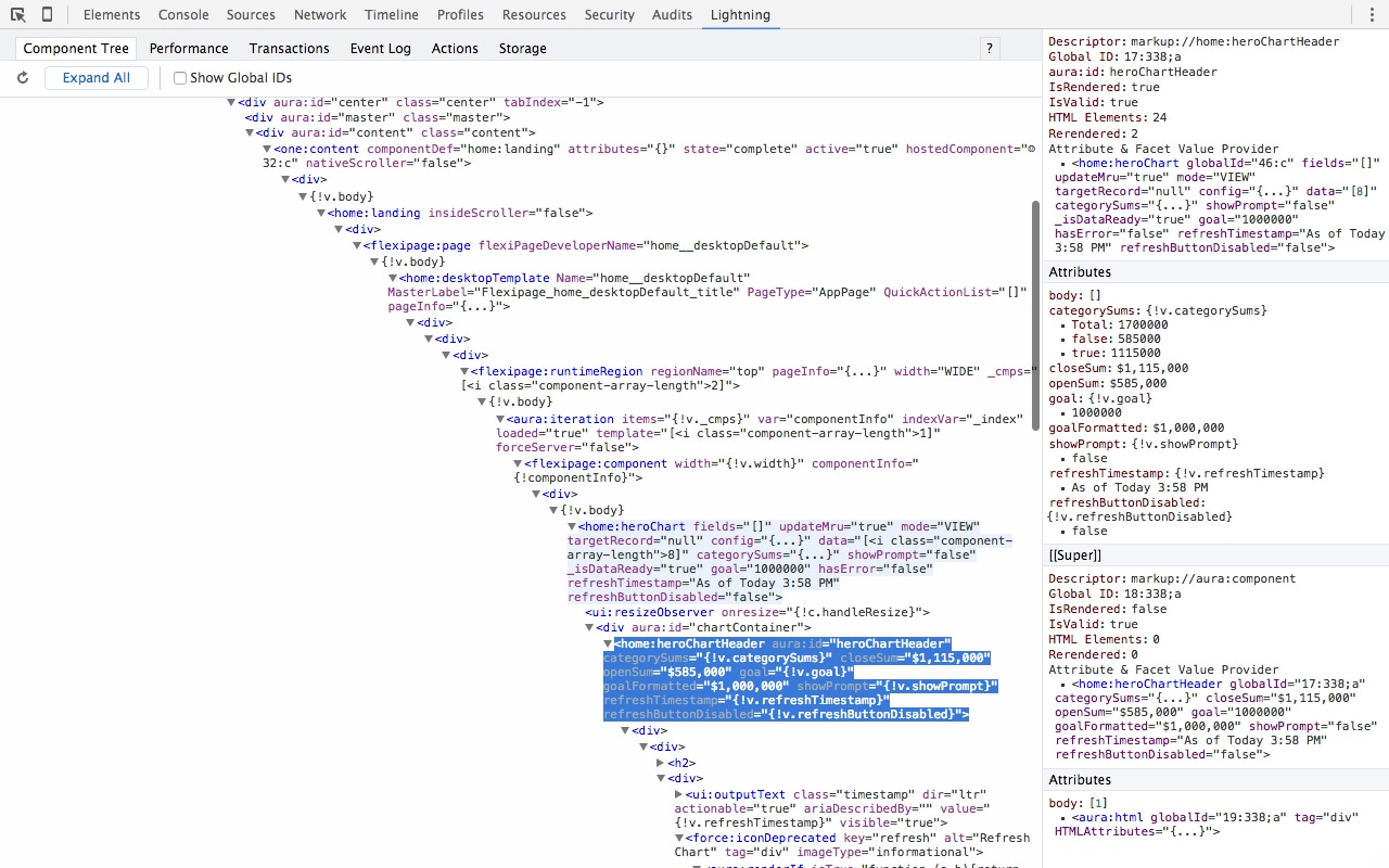 Salesforce Lightning Inspector截图4
