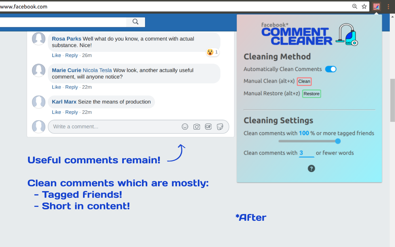 Comment Cleaner for Facebook™截图3