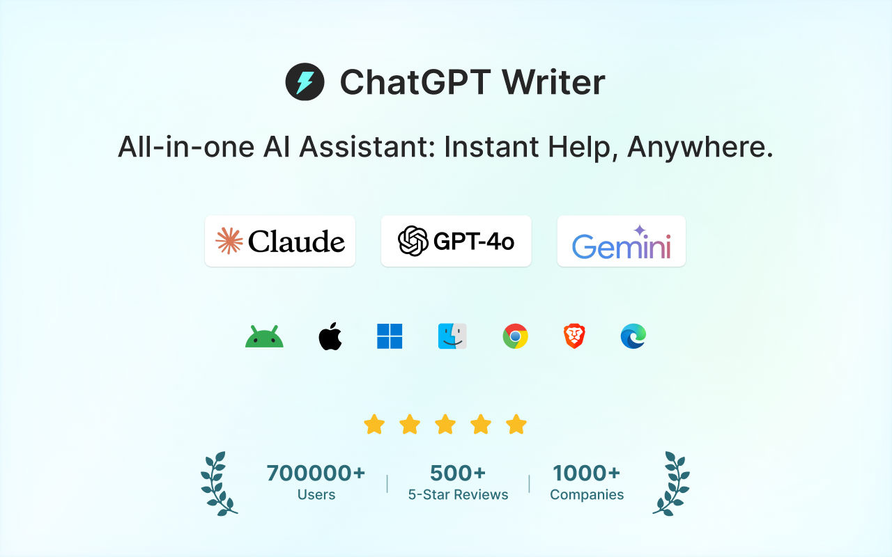 Jetwriter AI (formerly ChatGPT Writer): Use AI on Any Site截图3