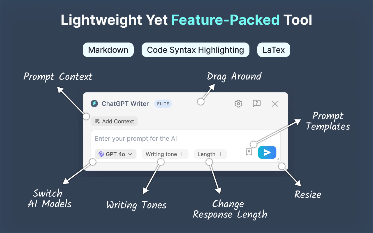 Jetwriter AI (formerly ChatGPT Writer): Use AI on Any Site截图5