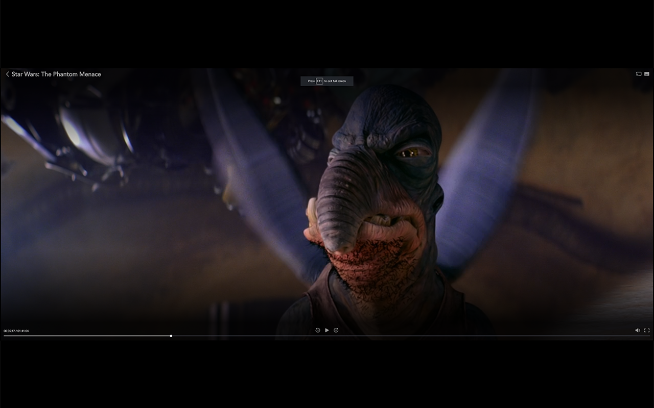 Disney Plus Ultrawide Fullscreen Support截图2