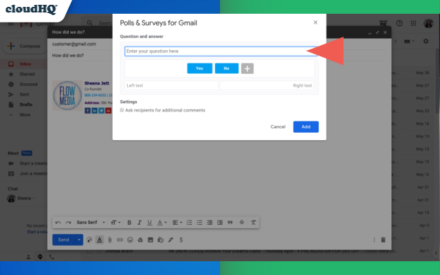 Gmail Free Online Polls & Surveys by cloudHQ截图4