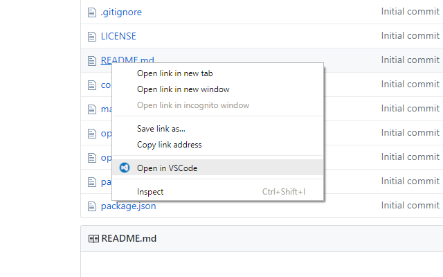 Open in VSCode截图1