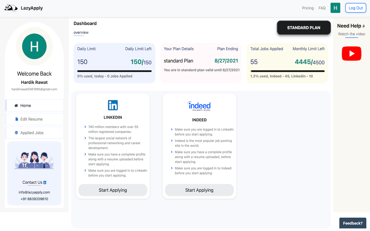 LazyApply : Job Application Bot截图1