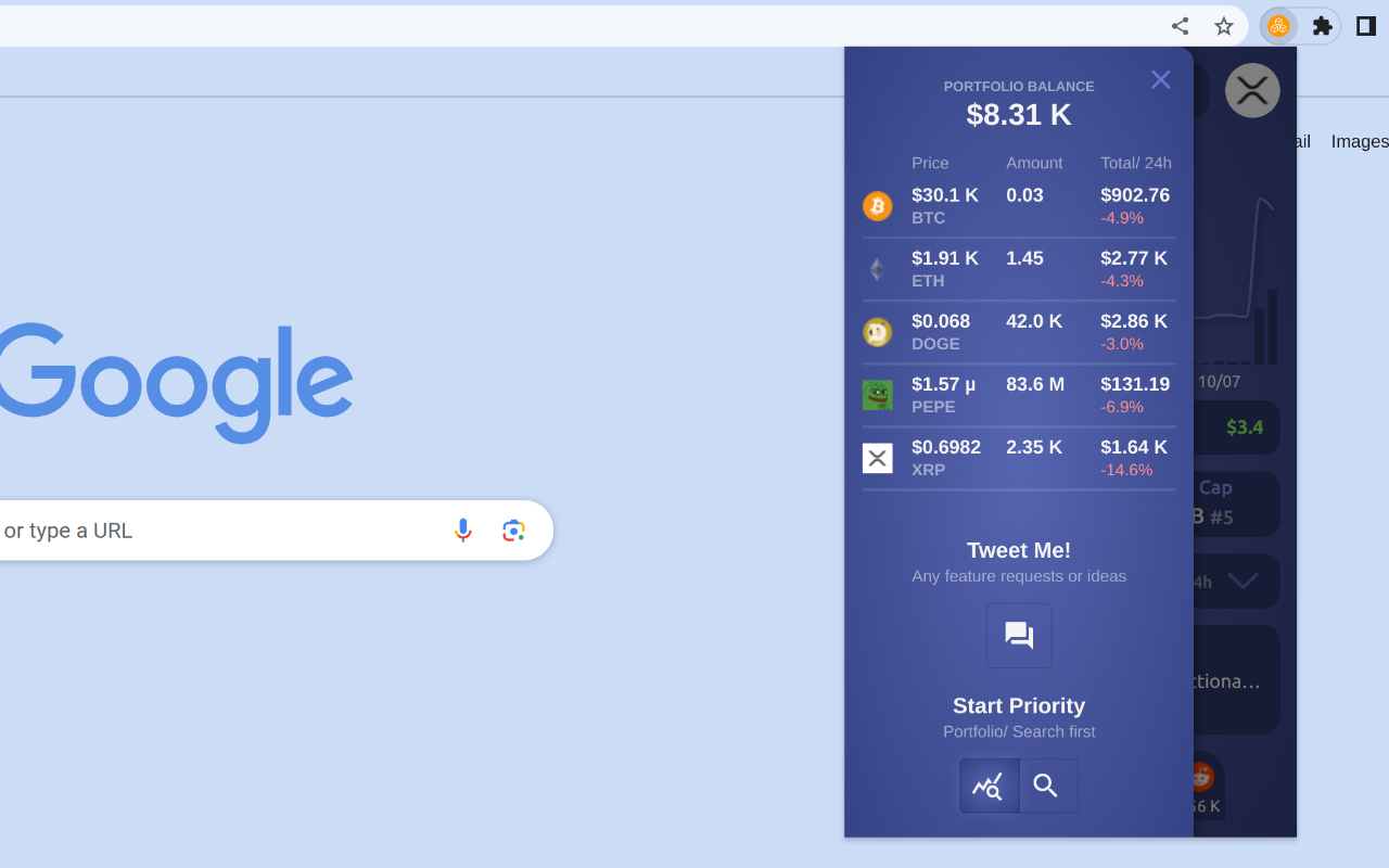 Crypto portfolio: Blockchain & Crypto tracker截图4