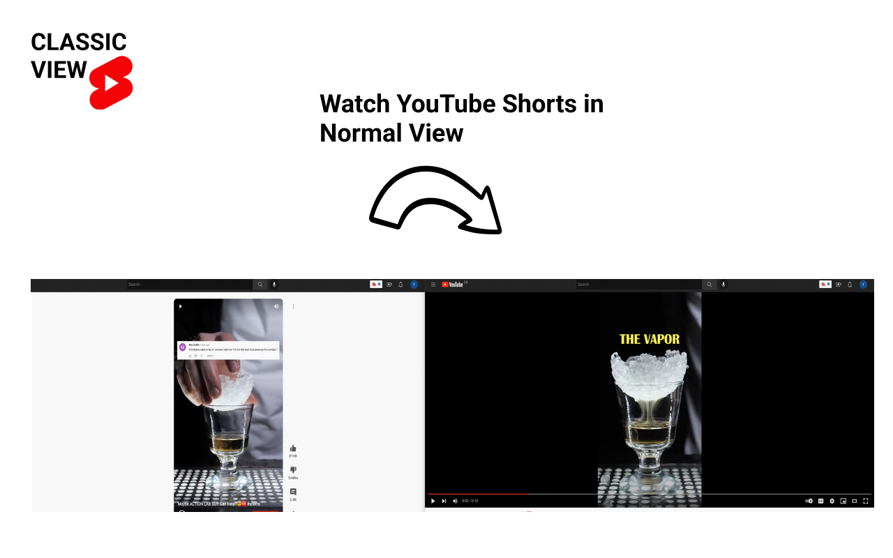 Classic View for YouTube Shorts截图2