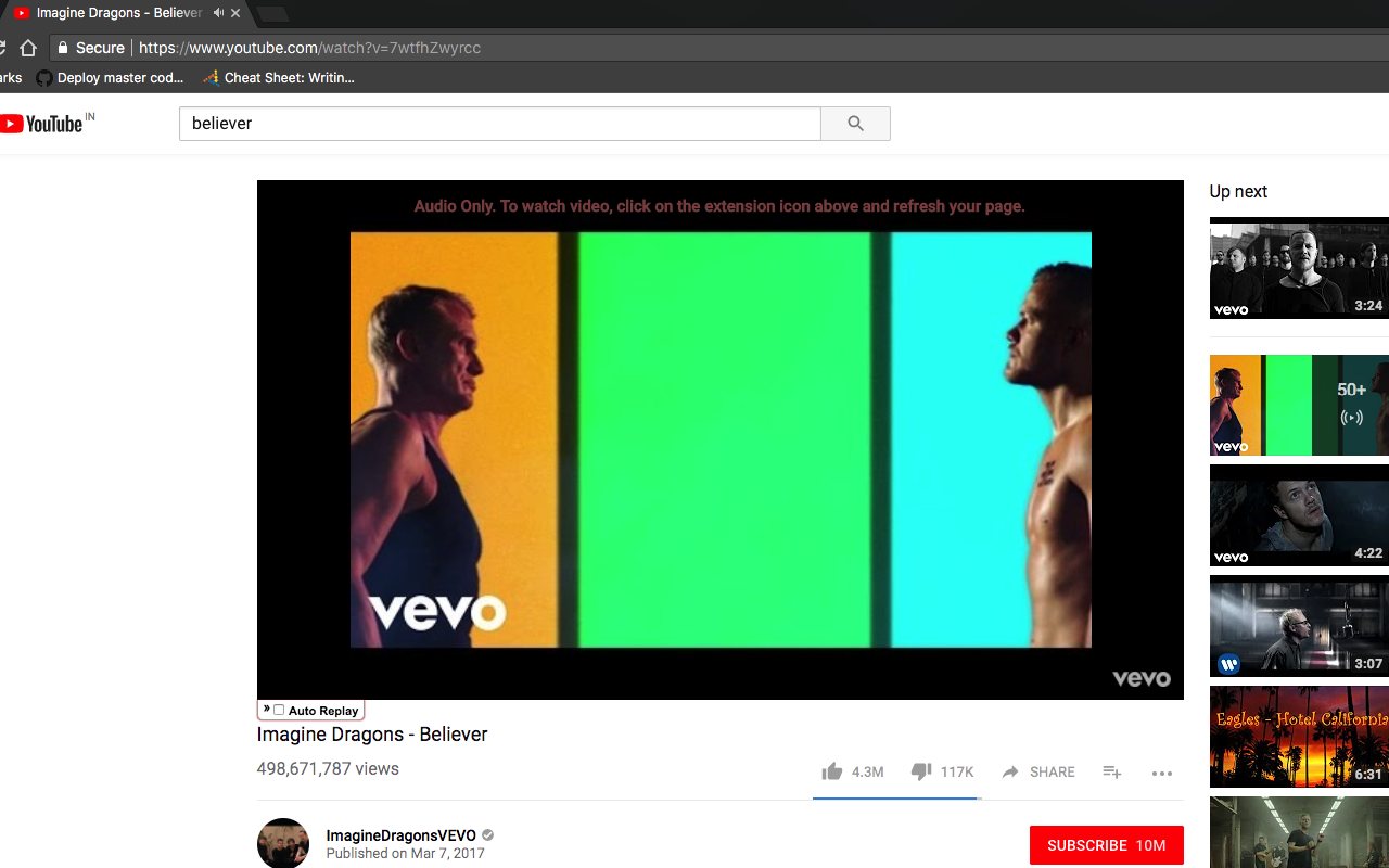 Audio Only Youtube截图1