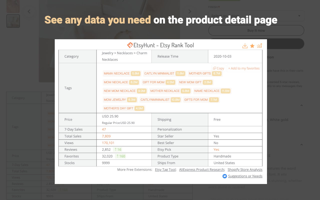 EHunt - Etsy™ Rank Tool截图1