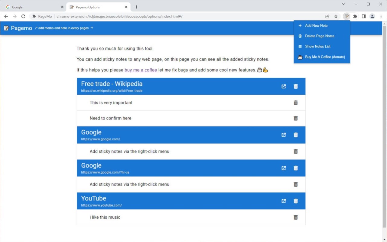 PageMo - Sticky notes & Memo in any page截图1