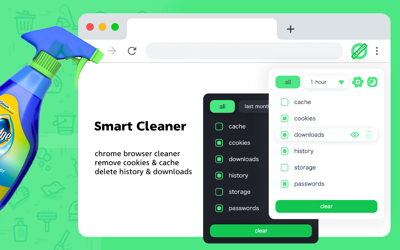 Cleaner - history & cache clean截图1